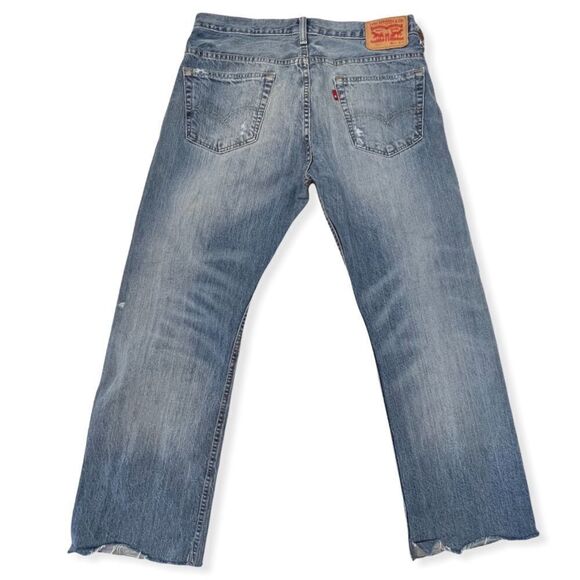 Levi's Distressed 569 Loose Straight Fit Jeans - Picture 13 of 13